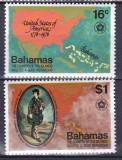 DB1 Bahamas 1976 Bicentenial SUA 2 v . MNH