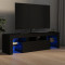 Comoda TV cu lumini LED, negru, 140x36,5x40 cm GartenMobel Dekor