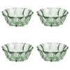 Set boluri, 4 piese, 290 ml, Plastic, Verde