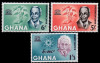 C4697 - Ghana 1964 - Celebritati 3v.neuzat,perfecta stare, Nestampilat