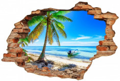 Sticker &amp;quot;Wall Crack&amp;quot; Beach 20 - 120 x 80 cm foto