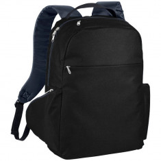 Rucsac Laptop, Everestus, SM, 15.6 inch, 600D poliester, negru, saculet de calatorie si eticheta bagaj incluse foto