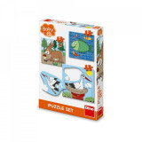 Cumpara ieftin Puzzle 3 in 1, Unde locuiesc animalele, Oem