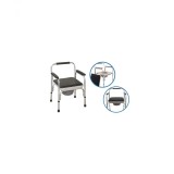 Scaun cu Toaletă Tapitat din Aluminiu Reglabil pe Inaltime Dr. Happy JL895