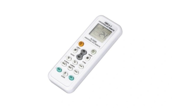 Telecomanda pentru aer conditionat, Plastic, Universal, Alb