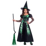 Cumpara ieftin Costum vrajitoare Spider-Witch pentru fete 3-4 ani 104 cm, Oem