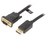 Cablu D-Sub 15pin la DisplayPort 1,5m Negru