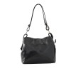 Geanta Dama Piele Naturala Vachetta Neagra 33x27 cm, 2 Compartimente, Bareta Umăr, Fabricata Italia