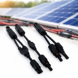 Set Cablu Adaptor Solar MC4 Tip Y, Conector Ramificare pentru Panouri Fotovoltaice, 1000V, Compatibil 4-6 mm&sup2;