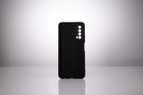 Husa Huawei telefon P Smart, negru, tip back cover, material flexibil silicon + interior cu microfibra, &quot;SPPC-HU-P-S-SLK&quot;, Spacer