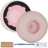 Set 2 Bureti TXE Roz pentru Casti JBL Tune 600/T600BTNC/660/660NC/T660NC, Spuma Memorie, Piele Ecologica