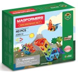 Set de constructie magnetic - Mini Dinosaur, 40 piese | Magformers