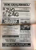 Zig Zag Magazin Nr 26 Septembrie 1990 Almanah Carti 16 Pagini Stare Buna Brosate Romaneasca