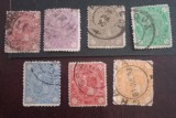 Cumpara ieftin Romania 1890 Lp 45 Carol I filigran stema 7v stampilate, Stampilat