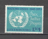 Luxemburg.1970 25 ani ONU ML.58, Nestampilat