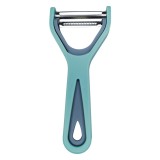 Curatator legume P004087, inox + plastic, albastru, 17 x 7.2 cm