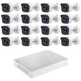 Sistem supraveghere Hilook, 16 camere 2MP,Vizualizare pe mobil, Infrarosu 20m, Cautare inteligenta, DVR 16 canale 2MP SafetyGuard Surveillance