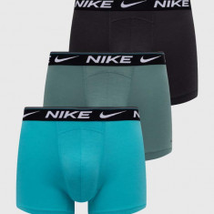 Nike boxeri 3-pack barbati, culoarea verde