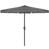 Umbrela terasa gradina, cu manivela, diametru 400cm, Gri Household NewTrend