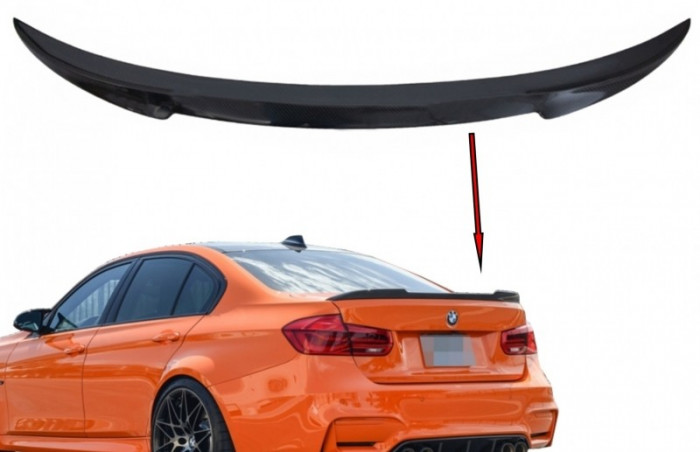 Eleron Portbagaj BMW Seria 3 F30 F80 (2011-2018) M4 Design Real Carbon Performance AutoTuning