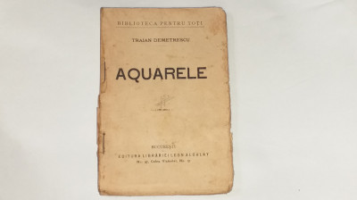 TRAIAN DEMETRESCU - AQUARELE Ed.1908 foto