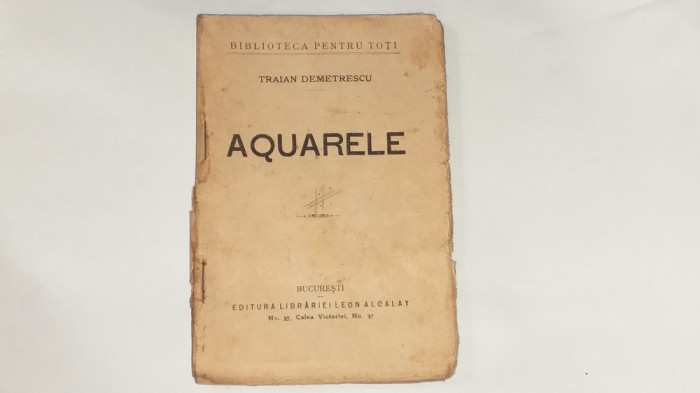 TRAIAN DEMETRESCU - AQUARELE Ed.1908