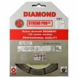 Disc diamantat pentru gresie Strend Pro Segment, 125 mm, taiere uscata, profesional