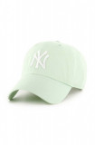 47 brand șapcă de baseball din bumbac MLB New York Yankees culoarea verde, cu imprimeu, B-NLRGW17GWS-B0