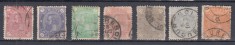 1890/91 LP 47 CAROL I CIFRA IN 4 COLTURI FARA FILIGRAN SERIE STAMPILATA