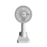 Ventilator portabil Equation Crab, LED, USB, 5 W, alb