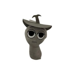 Jucărie de pluș Sprunki Clukr, gri, 23 cm