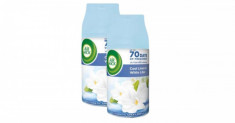 Rezerva cu aroma Cool Linen si crin alb pentru odorizante electrice 2x250ml Air Wick Freshmatic foto