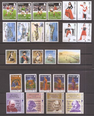 Gibraltar 1998 &amp;ndash; 6 serii, MNH foto