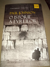 O ISTORIE A EVREILOR -PAUL JOHNSON, HUMANITAS 2019,740 PAG STARE FOARTE BUNA foto