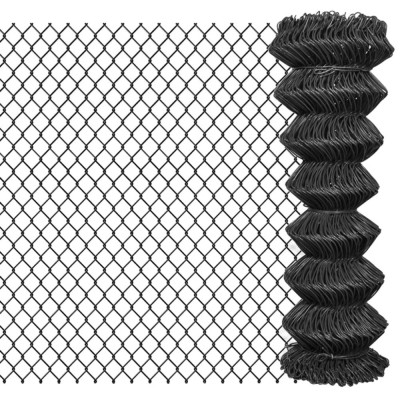 vidaXL Gard plasă de s&amp;acirc;rmă, gri, 25 x 1,25 m, oțel foto