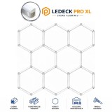 Cumpara ieftin Lumina LED Hexagonala Profesionala Aluminiu , 8 Module 568mm 299x315CM - Service Auto, Detailing, Ateliere, Spatii Comerciale