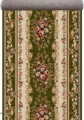 Traversa Covor, Lotos 535, Verde, Latime 100 cm, Diverse Lungimi