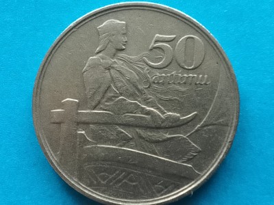 LETONIA-50 SANTIMU 1922 foto
