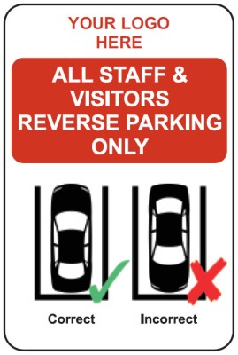 Reverse Parking Only With Car Sign Reverse Parking foto