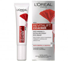 Crema de ochi anti-rid L Oreal Paris Revitalift Cicacrem Extra-Recovery, 15 ml foto