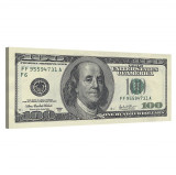 Tablou Canvas, Tablofy, 100 Dollar Bill, Printat Digital, 100 &times; 40 cm