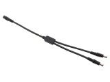 Cablu ESPE 2x0,75mm&sup2; DC 5,5x2,1mm mufă și soclu drept KS216-102