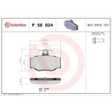 Placute frana Nissan Almera 2 (N16), Almera 2 Hatchback (N16), Almera Tino (V10), Primera (P10), Primera (P11), Primera Hatchback (P10), Primera Hatc, BREMBO