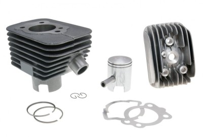 Kit Cilindru Set Motor + Chiuloasa Scuter Moped Piaggio Ciao 49cc 38.2 bolt 10mm foto