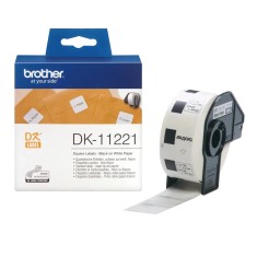 Etichete de hartie Original Brother Black on White, DK11221, pentru P-TOUCH QL-1100|QL-800|QL-810|QL-1050|QL-1060|QL-500|QL-560|QL-570|QL-580|QL-650|Q foto