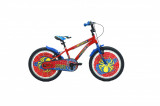 Bicicleta copii Belderia Spiderman, culoare rosu/albastru, roata 16&quot;, cadru din PB Cod:221614000503