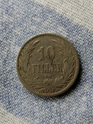 MONEDA-10 FILLER 1894 - UNGARIA foto