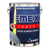 Vopsea Marcaj Rutier Emex Route Alb Bidon 25 Kg - Uscare Rapida, Rezistenta Trafic Intens