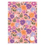 Caiet Matematică A4 cu Model Floral, 40 File, CMCLASS