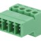 Regletă Conexiuni Deconectabilă 3,81mm 4 Piste Drept Mufă